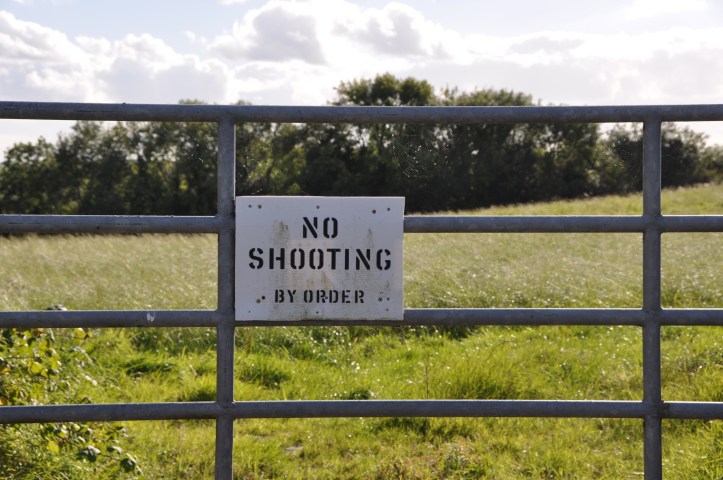 Ballyministragh shooting sign