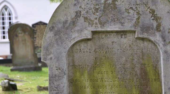 Killinchy grave of Cromie of Ballyministragh