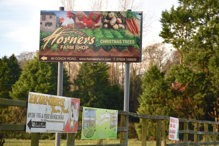 Horners farm shop signs