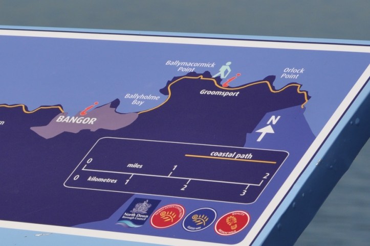 North Down Coast Path sign - east of Bangor