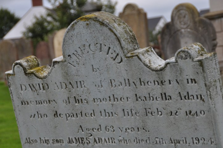 Comber grave Ballyhenry 1840 Adair