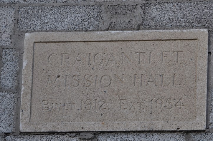 craigantlet mission hall sign