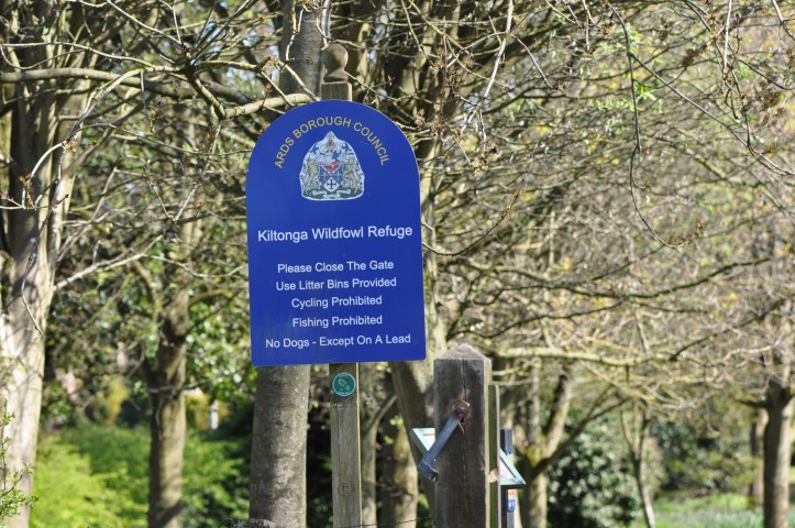 Kiltonga Wildfowl Refuge sign