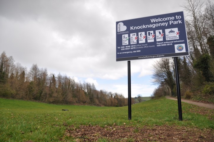 Knocknagoney Park sign
