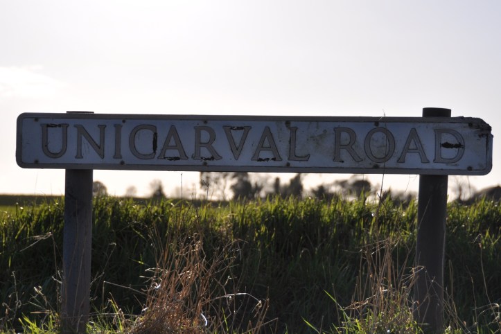 Unicarval Road sign