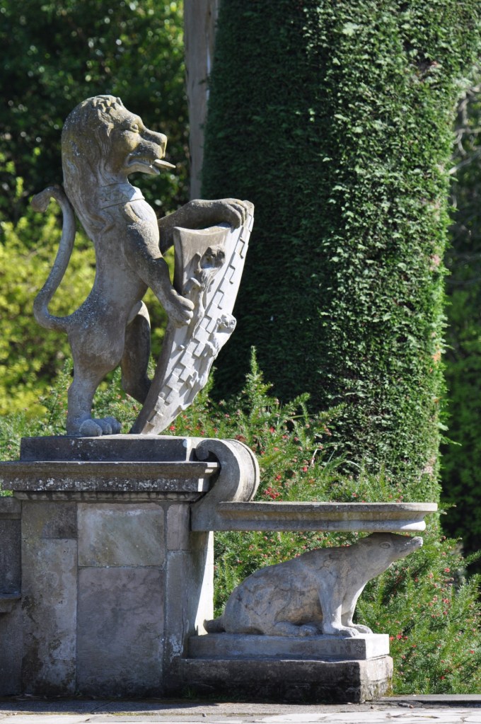Mount Stewart lion statue