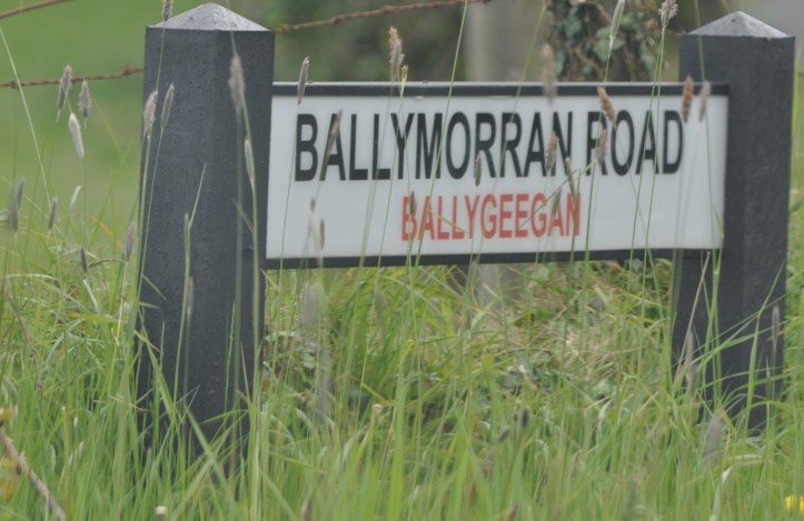 Ballymorran Road sign in Ballygeegan