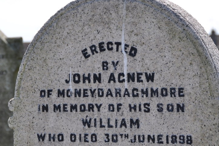 Moneydorragh gravestone