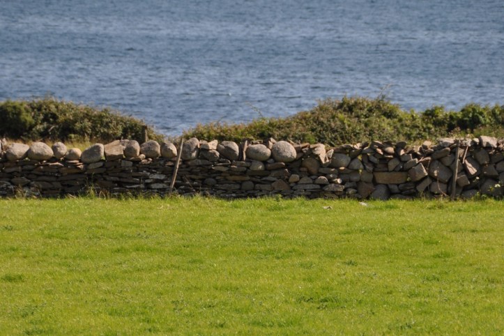 Stone wall and sea