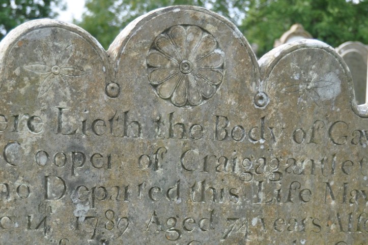 Craigantlet gravestone for Cooper in Movilla - Cooper name