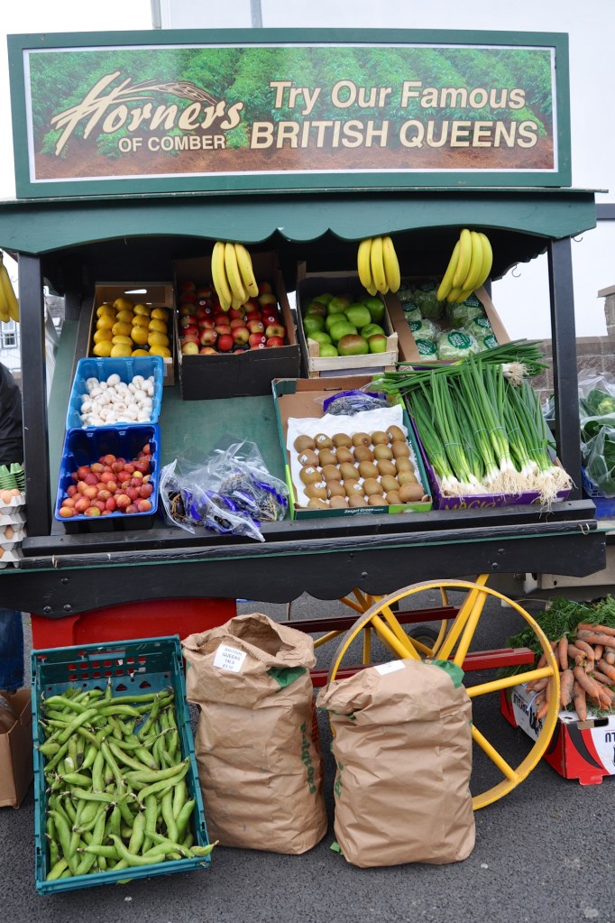 Comber Market Horners veg stall