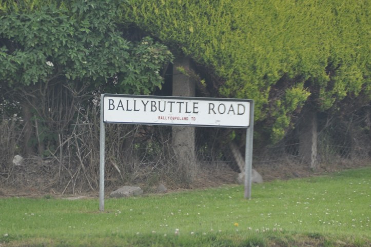 Ballybuttle Road Ballycopeland sign