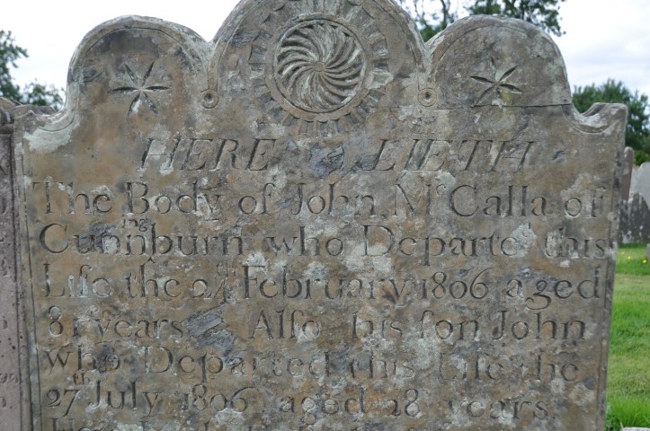 Cunnningburn gravestone