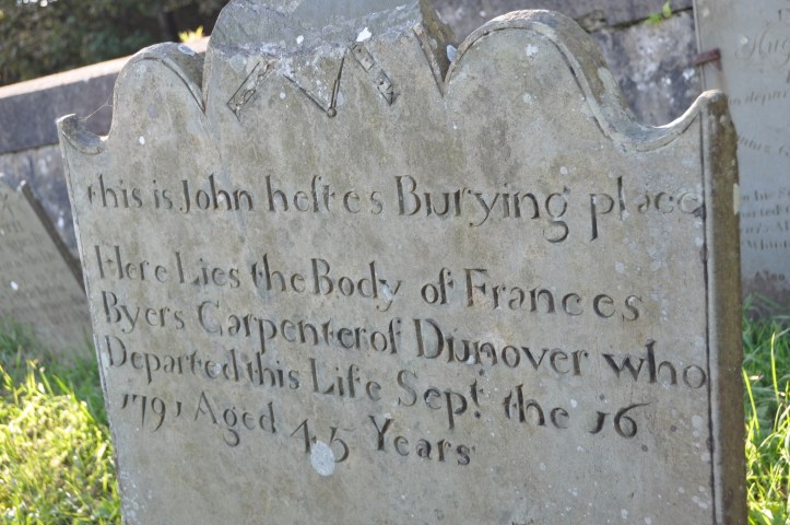 Templepatrick headstone for Byers of Dunover