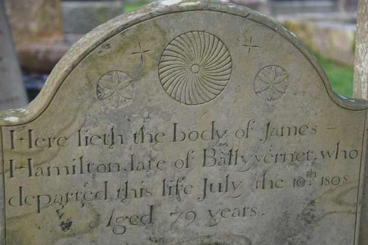 Gravestone for Hamilton of Ballyvarnet (1)