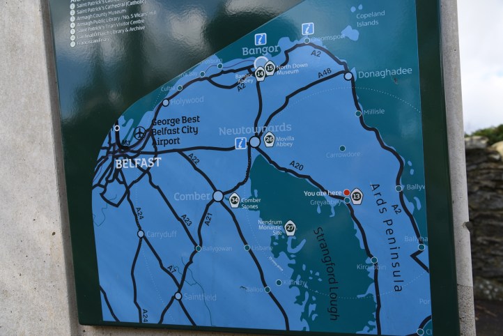 Ards map from Greyabbey