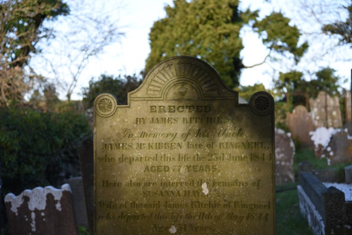 Tullynakill grave of Ritchie of Ringneel