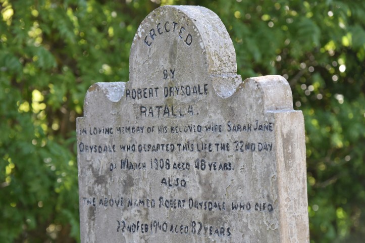 Ardkeen grave for Drysdale of Ratallagh