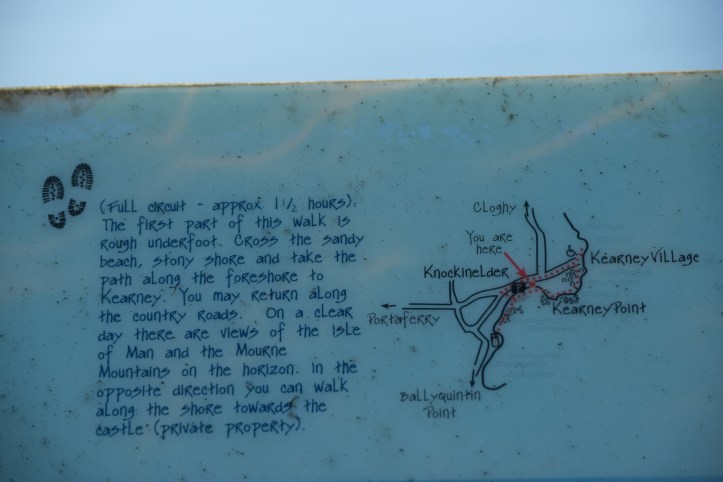 Knockinelder walk route sign