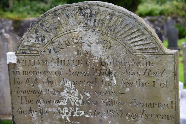 gravestone-for-miller-of-ballyhemlin-in-ballyhalbert-1826